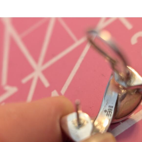 Retired James Avery French Twist Lever Back Earrings 925 Sterling Silver - Picture 4 of 6